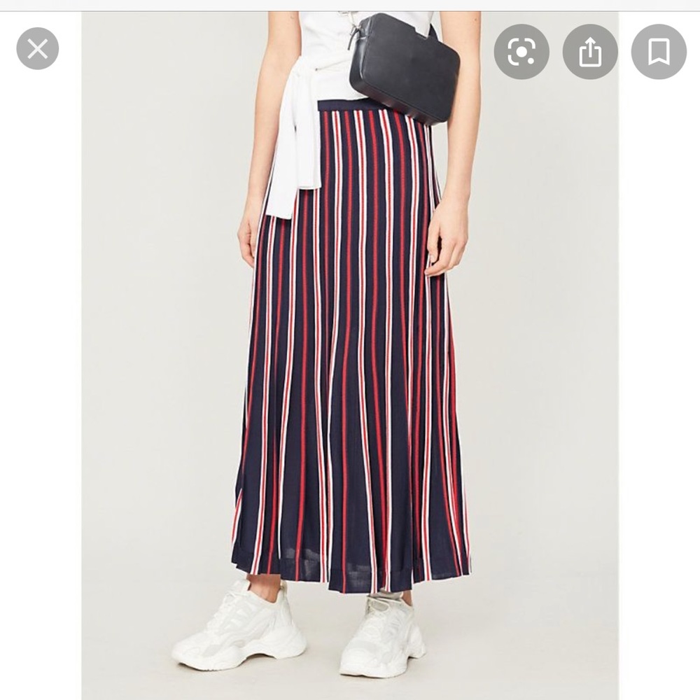 Sandro Striped Ribbed Skirt, Size 0